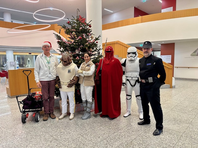 photo de la visite des Start Troopers à la Kannerklinik