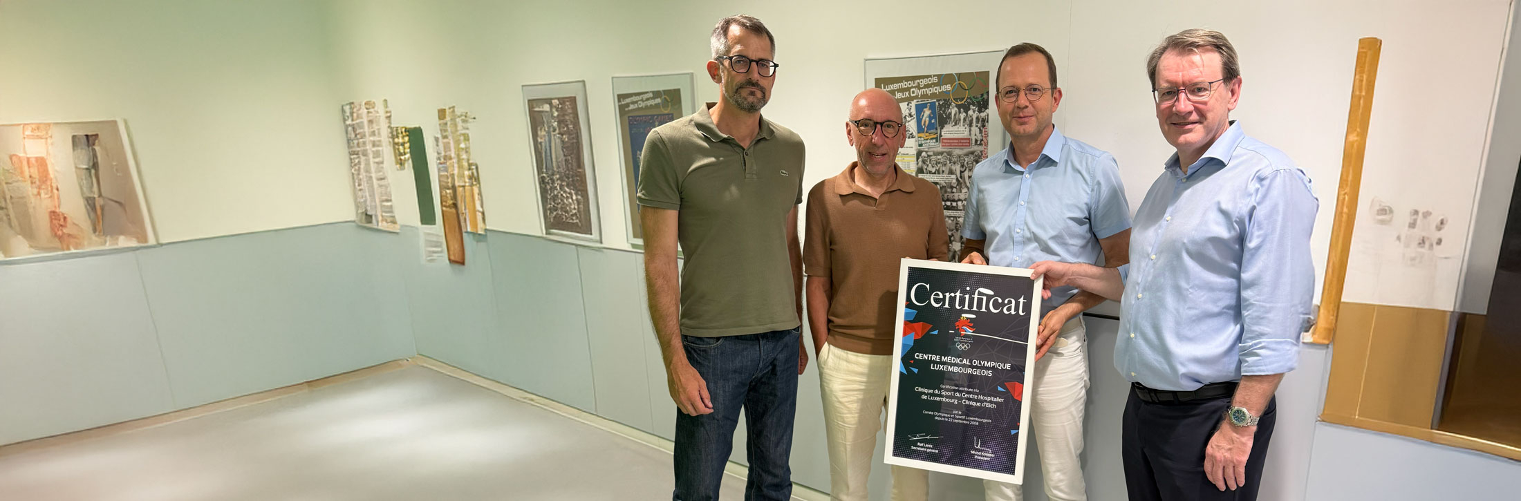 La Clinique du Sport du CHL de nouveau été certifiée Centre Médical Olympique Luxembourgeois par le COSL