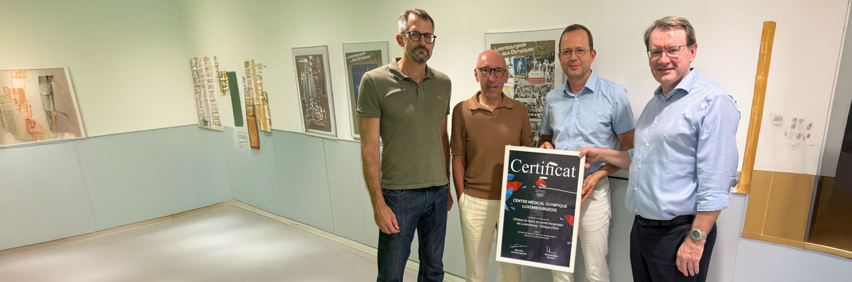 La Clinique du Sport du CHL de nouveau été certifiée Centre Médical Olympique Luxembourgeois par le COSL